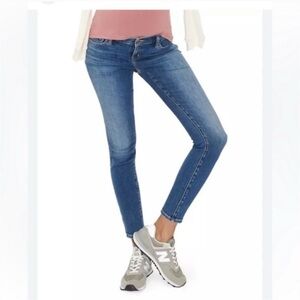 Hatch Collection Under The Bump Slim Maternity Iran in Blue